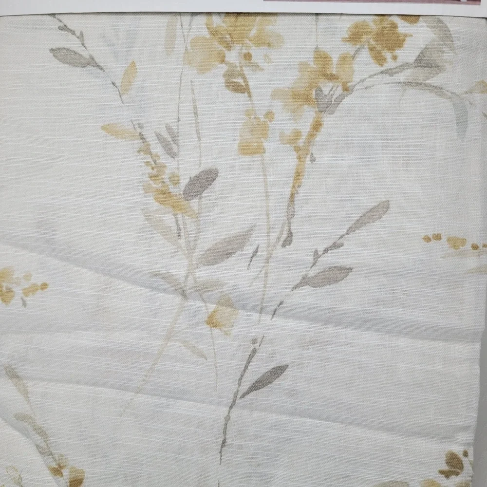 DKNY 2 Light Filtering Rod Pocket Panels 50x84 Curtains Dune 100% Cotton